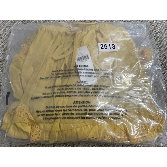 Anthropologie Tiered Eyelet Tank Yellow NWT Size XL - Picture 12 of 14